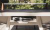 Cornilleau Medium Play-Style Outdoor Ping Table - White Frame / Dark Stone Top