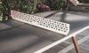 Cornilleau Medium Play-Style Outdoor Ping Table - White Frame / Dark Stone Top