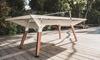 Cornilleau Medium Play-Style Outdoor Ping Table - White Frame / Dark Stone Top