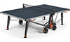 Blue Cornilleau Performance 500X Outdoor Table Tennis Table in Playing Position