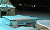 Cornilleau 510 Pro Static outdoor table in the snow