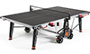 Black Cornilleau Performance 600X Outdoor Table Tennis Table in Playing Position