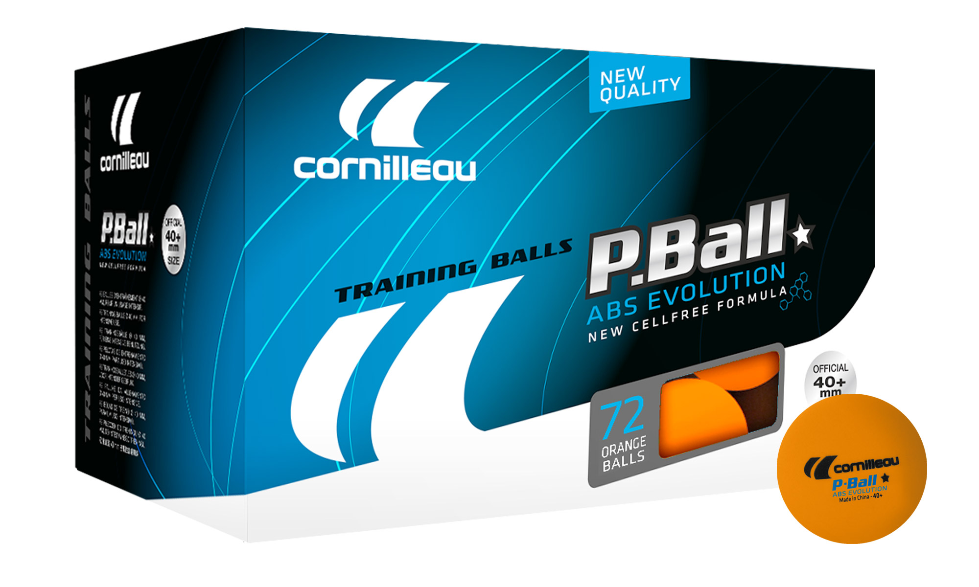 Cornilleau P-Balls ABS Evolution 1 Star Balls - Box of 72