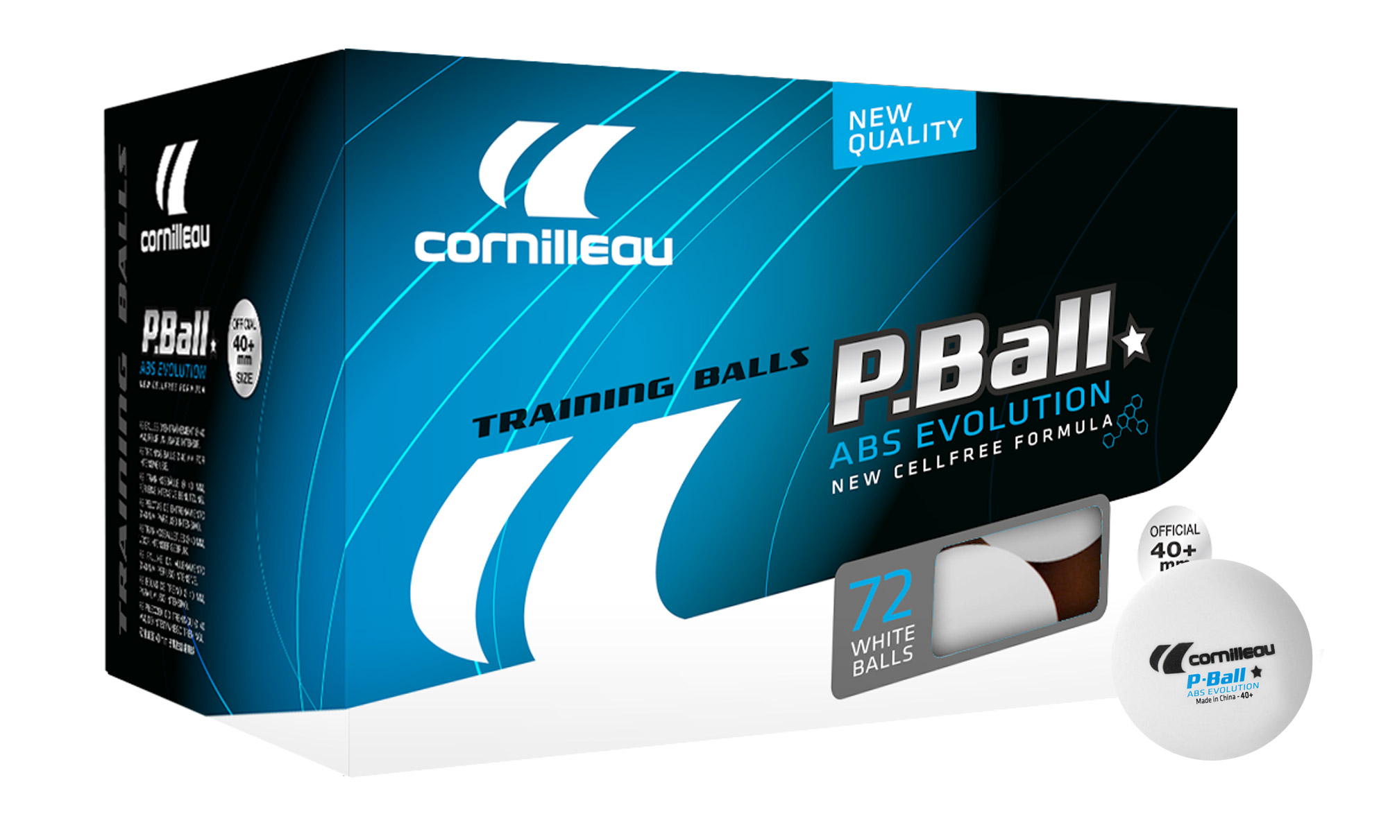 Cornilleau P-Balls ABS Evolution 1 Star Balls - Box of 72