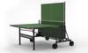 Green Butterfly Spirit 19 Rollaway Indoor Table Tennis Table In Folded Position