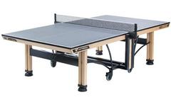 Blue Cornilleau Competition 850 ITTF Wood Indoor Table Tennis Table