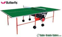 Butterfly Indoor Green Home Rollaway Table Tennis Table: Discontinued