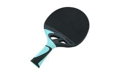 Cornilleau Tacteo 30 Outdoor Table Tennis Bat (black with light blue handle)